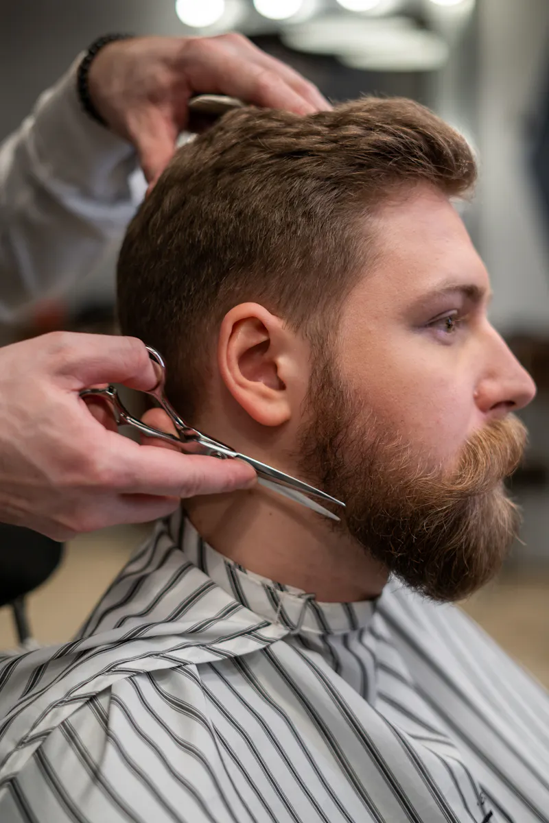 Premium barbershop grooming experience