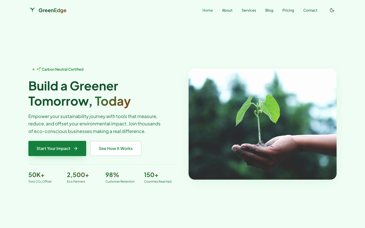 GreenEdge template preview