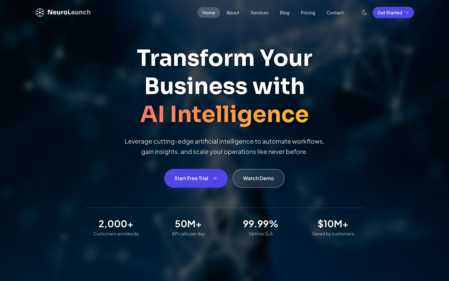 NeuroLaunch template preview