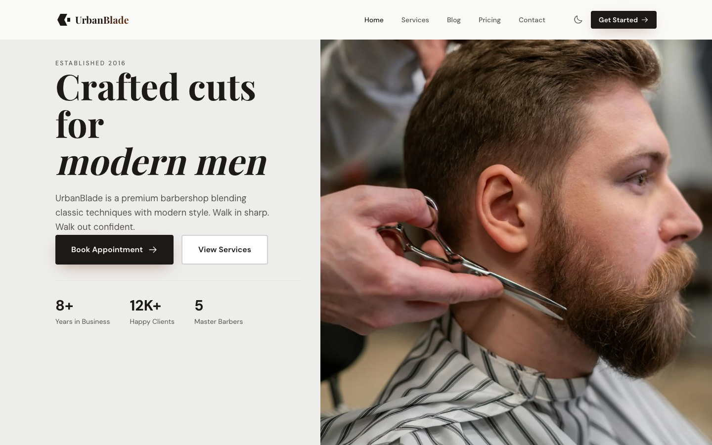 UrbanBlade template preview